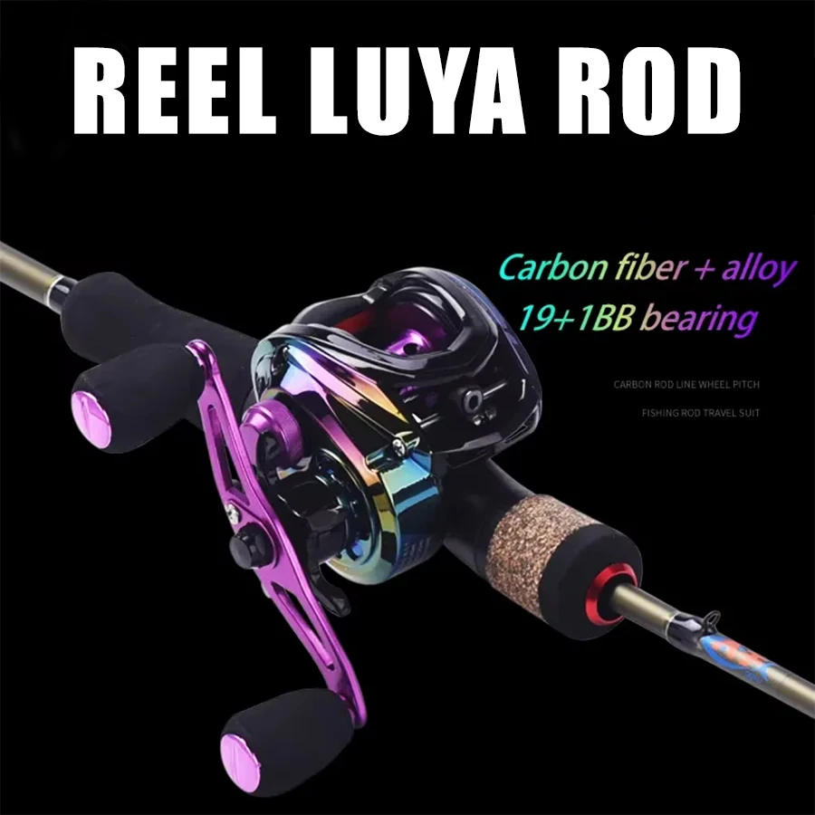

Luya Fishing Rods 1.8m with Reels Combo Portable Travel Sea Fishing Rod Set with Full Kits