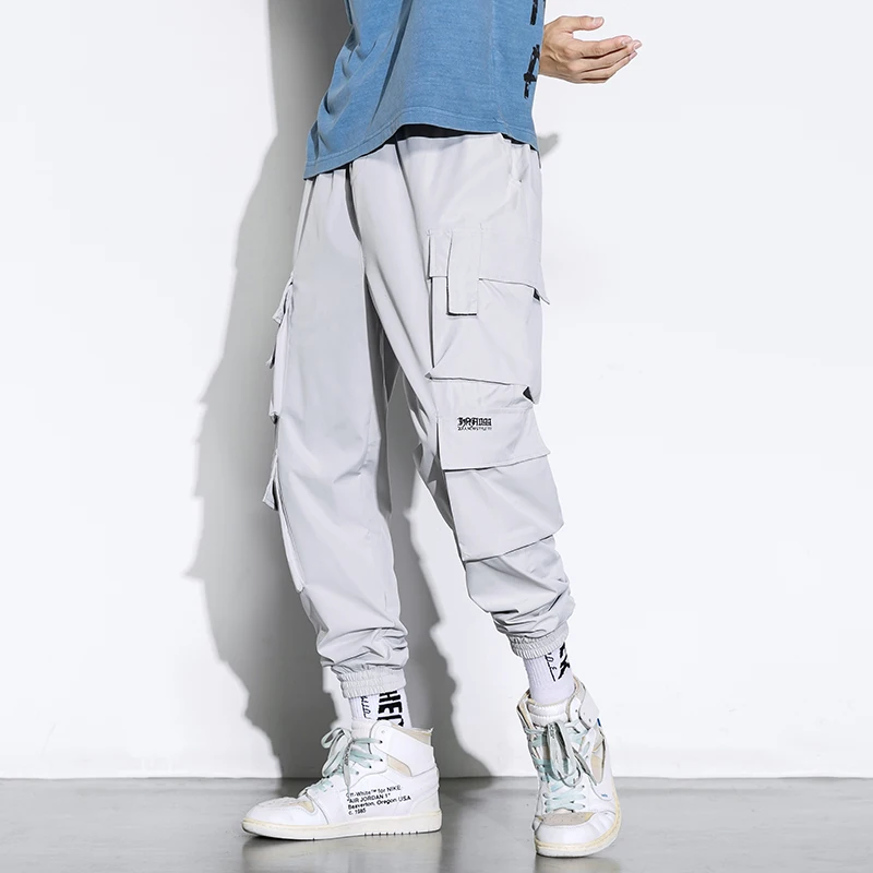 Fashion Men Cargo Pants Hip Hop Joggers Cargo Pants Men Harem Pants Multi-Pocket Man Sweatpants Streetwear Casual Mens Pants