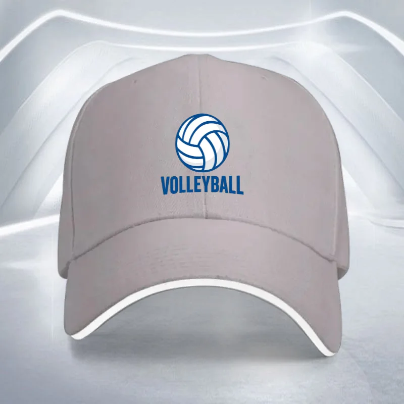 Volleyball Graphic Baseball Cap Adjustable Lightweight Polyester Unisex Sports Hat for Outdoor Travel and Daily Wear