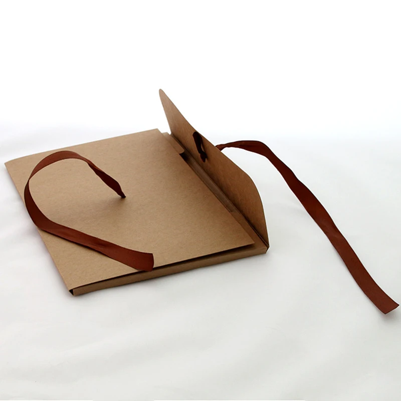 Large kraft paper box for Silk Scarf packaging white flat gift box big paper envelope box for book/Wedding Gifts Handkerchief