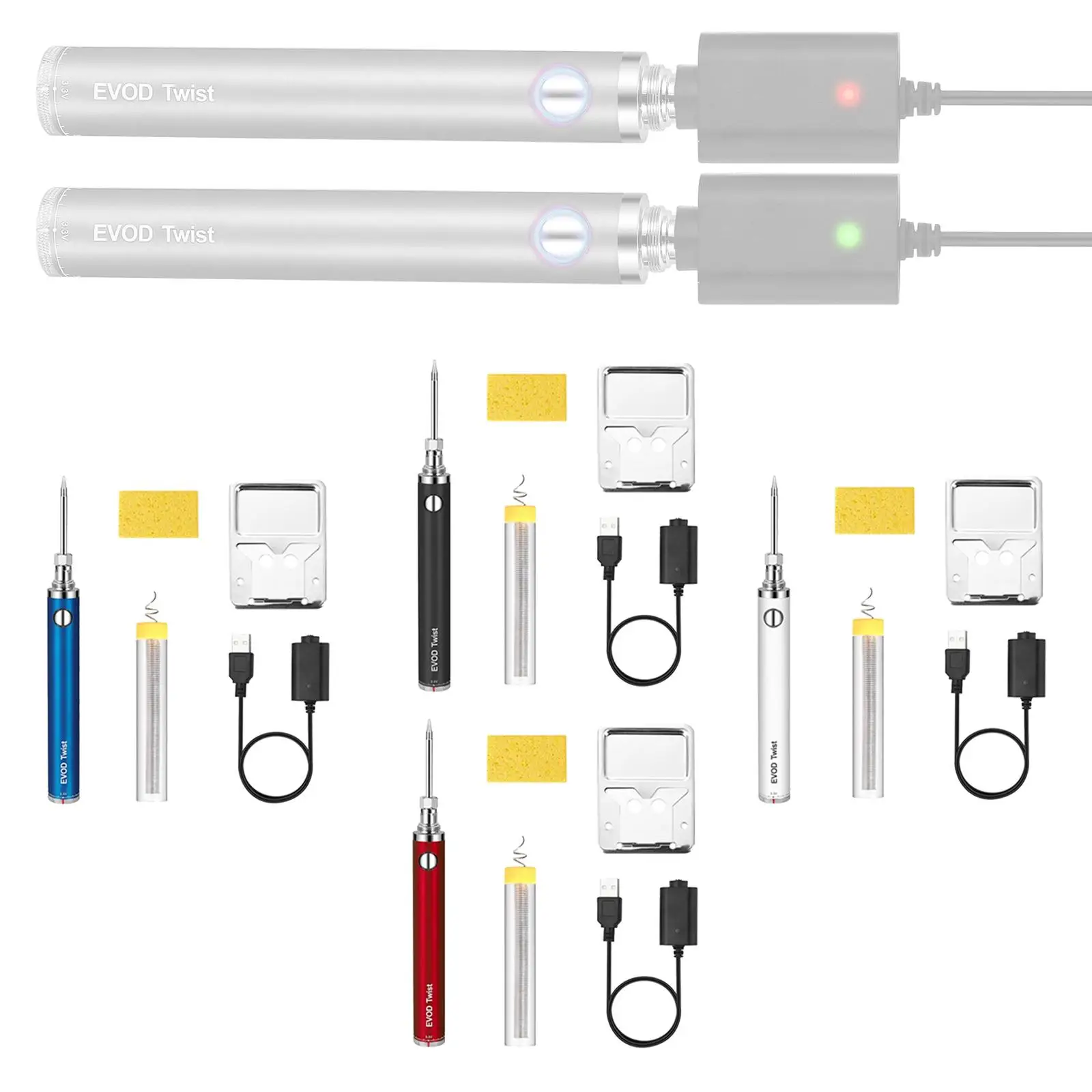 Soldering Iron 5V 8W with Adjustable Temperature Iron Pen/Tip with Solder Stand for Jewelry