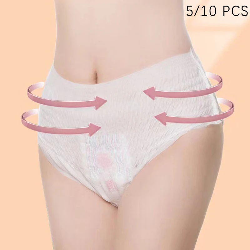 5/10Pcs Disposable Postpartum Pants Light Thin Breathable Maternity Underwear Recommended For Caesarean Mothers 80-140KG