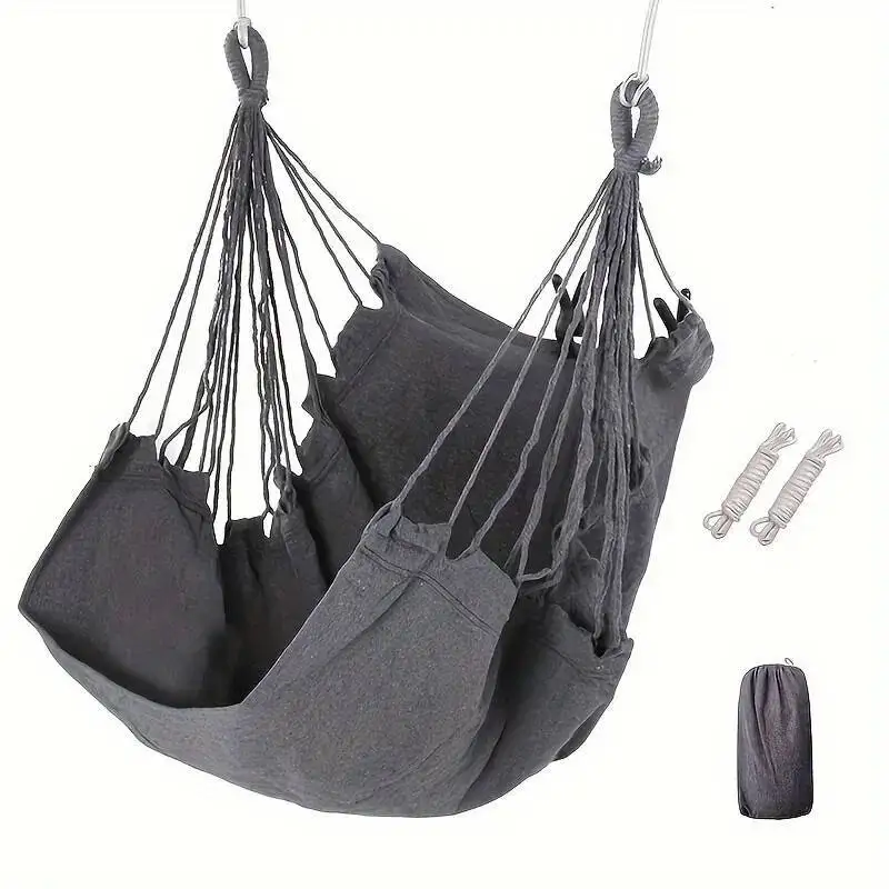 

1Pc Leisure Fabric Outdoor Swing Dormitory Hammock Chair Anti Rollover Hammockwith Storage Bag