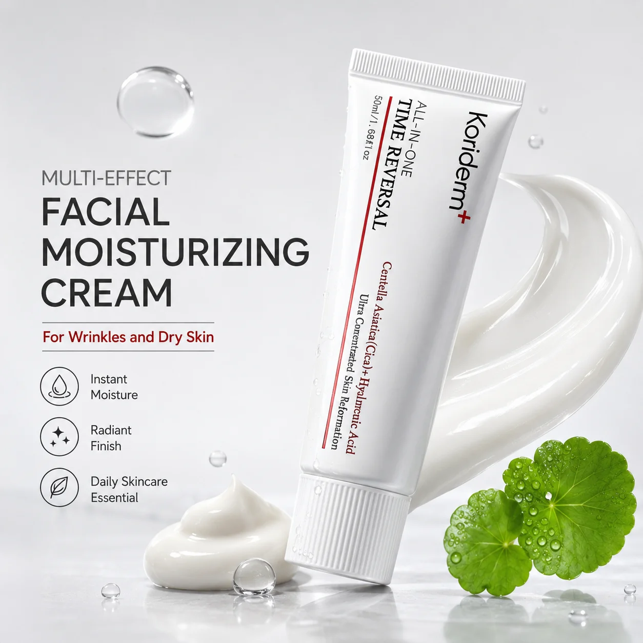 Time Reversal Rejuvenating Cream Centella Asiatica Deep Hydrating Anti Aging Firming Wrinkle Repair Youthful Face Skin Care