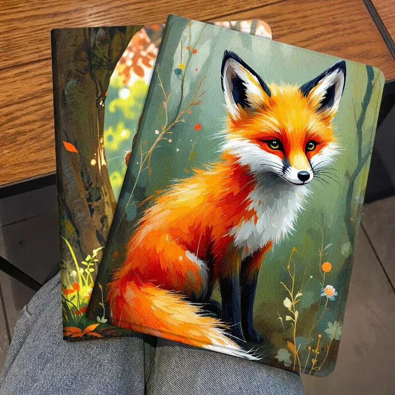 

Чехол для планшета с мультяшным рисунком лисы, популярный для Honor Pad 8 V8 9 GT MagicPad 13 3 2 Tab MatePad Pro Air 12 X 12.6, складной, в подарок