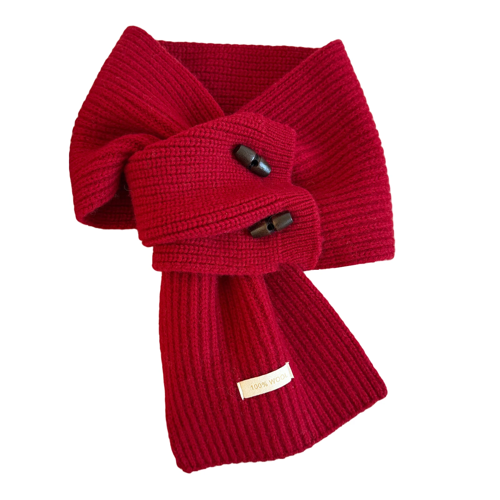 Knitted Wrap Cow Horn Winter Fashionable Easy to - Versatile - for