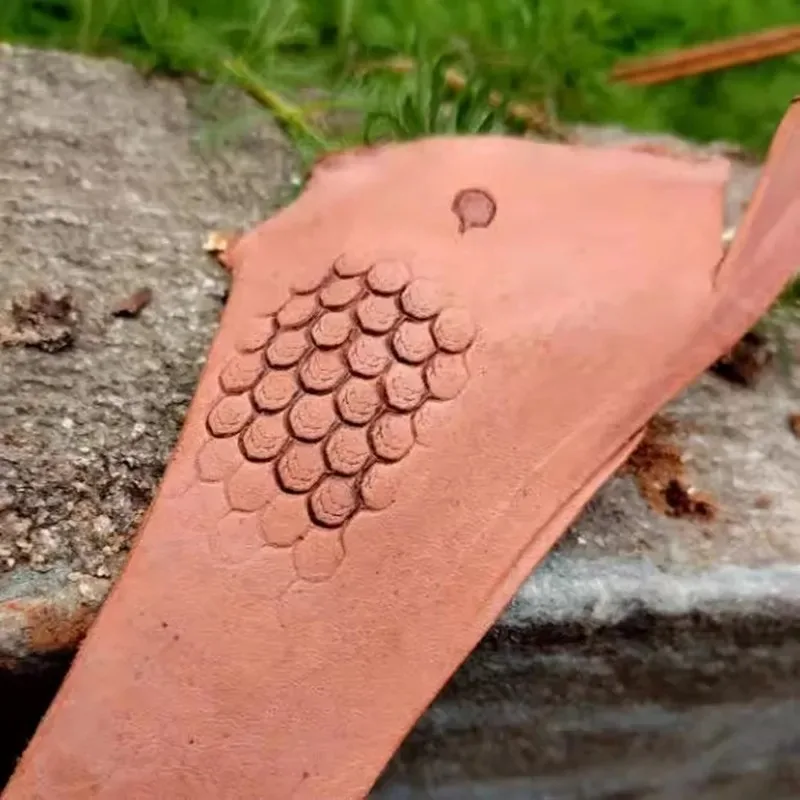 

304 Steel Stamping Mold (1.1cmx0.7cm/0.43") - Jewelry Engraving Punch & Snakeskin Leather Embossing Tool For Silver/Gold Craft