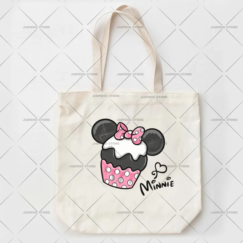 Minnie Mouse Print Heat Transfer Vinyl Stickers For Girl Clothes Disney Pink Girly Style Cute Luxury Iron on Patches On Bags