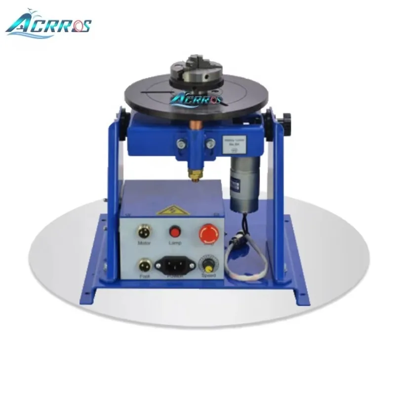 Electric Rotating Welding Turntable 65mm Chuck 10kgs Welding Positioner