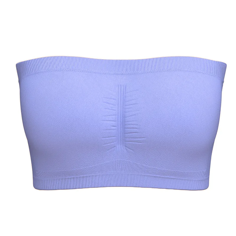 Plus Size Women's Tube Top Strapless Bra Wireless Women's Bra 5XL 6XL Stretch Strapless Bra Solid Color Invisible Beauty Back view 6