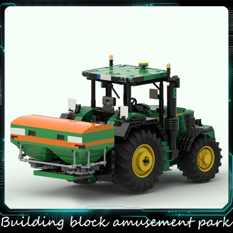 444 PCS MOC City Engineering Farm Fertilizer Spreader Compatible 42054 Building Block Model Creative Children Toy Christmas Gift