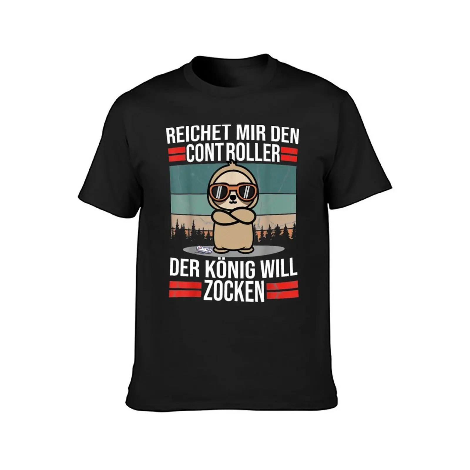 Zocken Reichet mir den Controller K?nig Konsole Gamer T-Shirt hippie clothes tops anime clothes plain mens tall t shirts