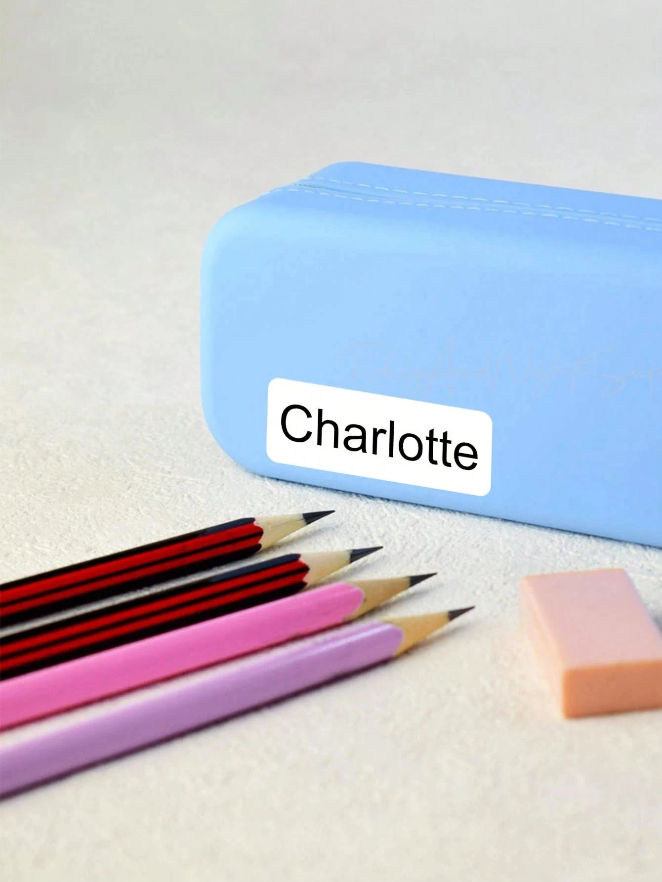 3.4*1.2CM Custom Transparent Name Labels, Cute Custom Name Stickers For Kids, Waterproof Clear Stickers, Personalized Baby Name