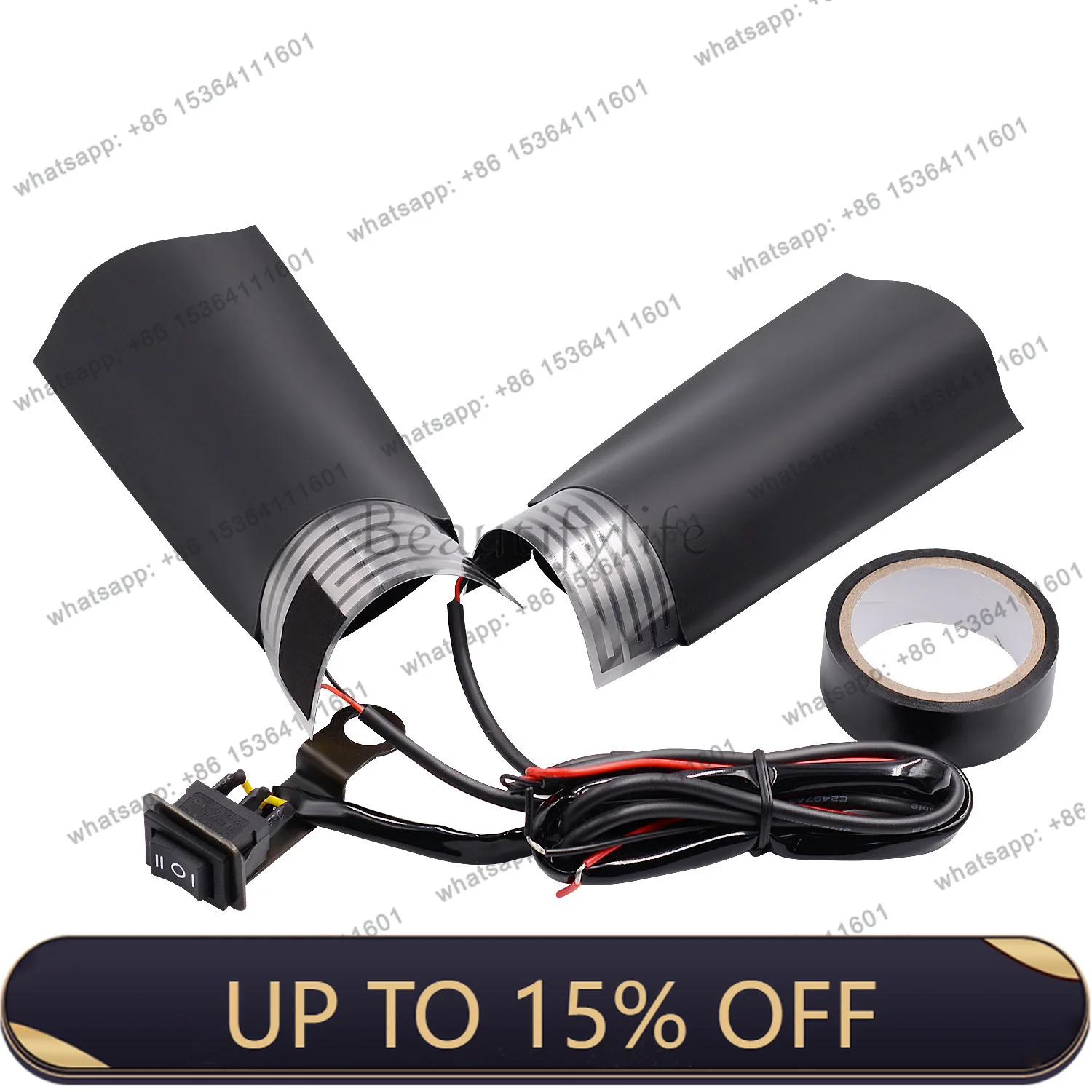 LX cross-border motorcycle aluminum alloy accessories adjustable high and low temperature electric handle cover