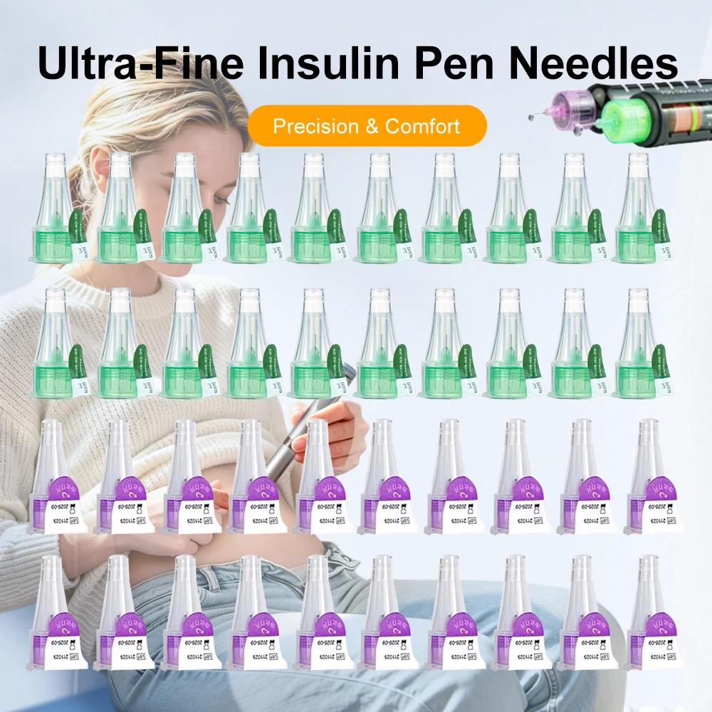 Pen Needles for Insulin Injection - 4/5/6/mm, Universal Fit for Insulin Pens, Blood Glucose Management Accessories