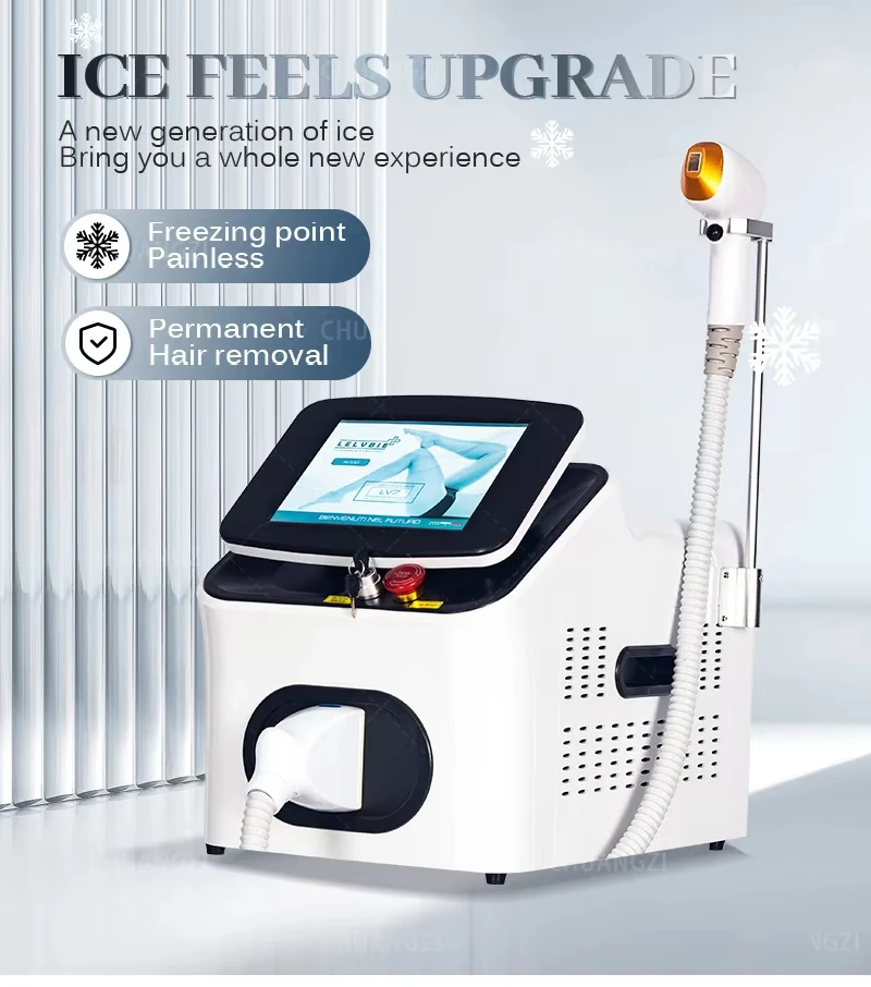 مزيل الشعر الدائم بالليزر صغير الحجم 755nm 808nm 1064nm ديود آلة إزالة الشعر بالليزر إزالة الشعر النهائي 5