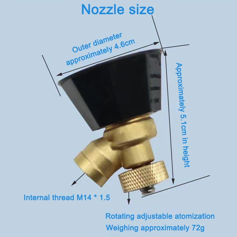 Agricultural High-Pressure Vortex Ing Nozzle Adjustable Water Outlet Nozzle Atomized Vortex