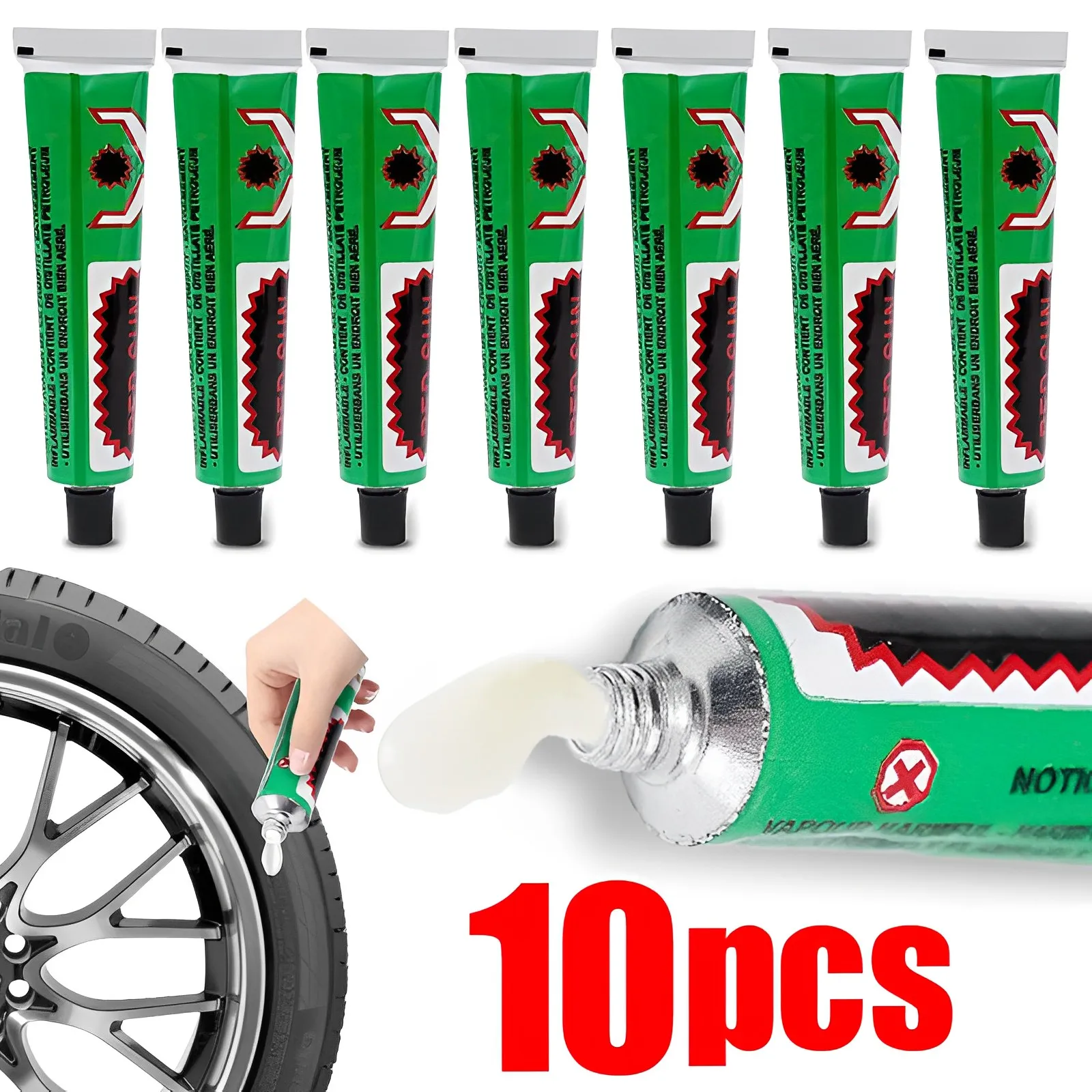 1/10Pcs Universal Tire Repairing Glue Motorcycle Bike Tyre Inner Tube Puncture Repair Tire Patching Glues Tool Auto Accessories