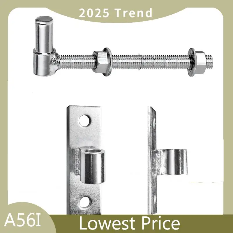 

A56I Top Heavy Duty Gate Hinges For Wood & Metal Gates, 8 Inch J Bolt Hinge, 2-Pack - Ideal For Farm & Barn Gates