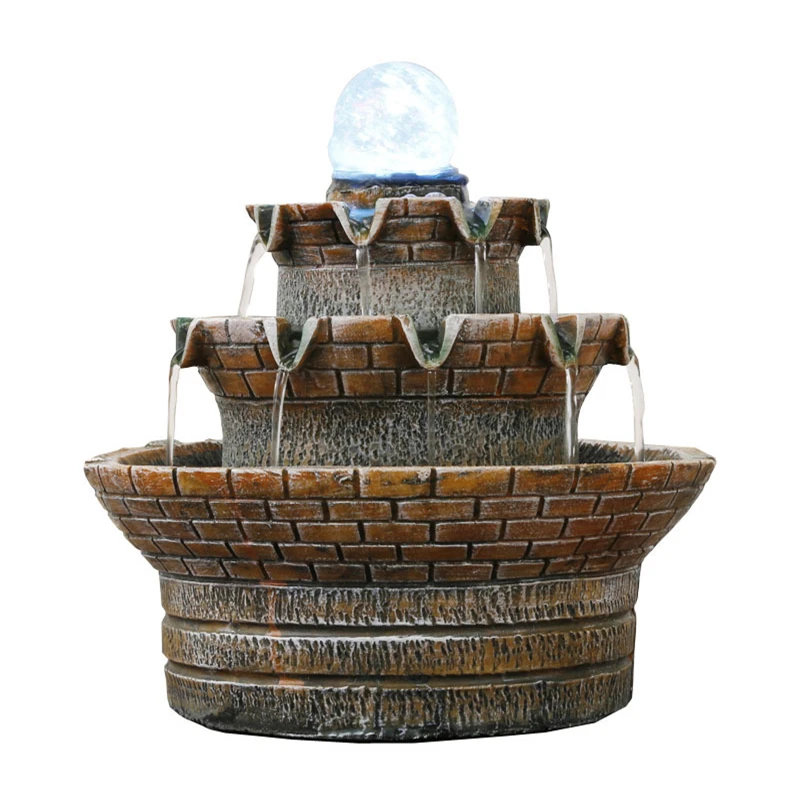 Garden&Home Fountain Water Landscaping Decor Home DIY Accessories Figurines Desktop FengShui Air Humidifier - view 4