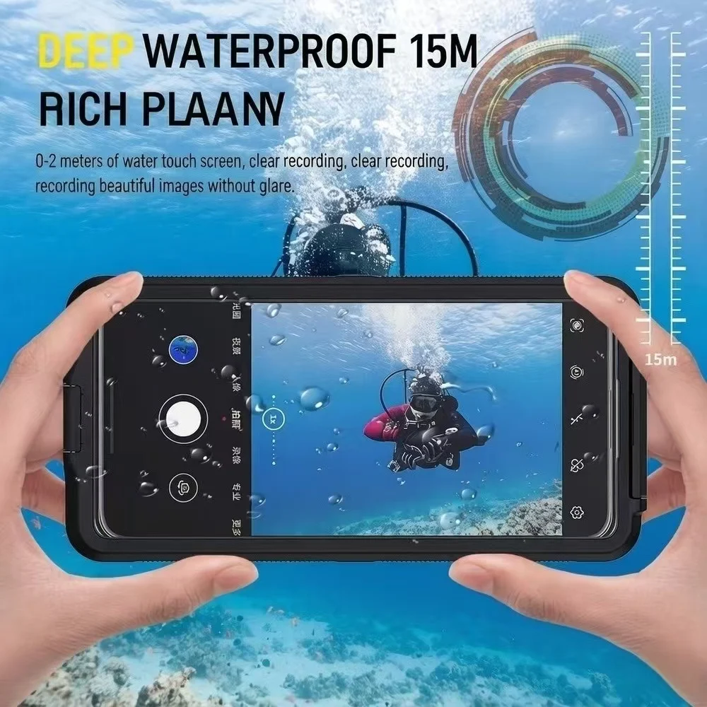 IPX8 Professional Waterproof Universal 5.9 Inch-7 Inch Phone Case Underwater Photography For Apple Samsung Huawei Xiaomi