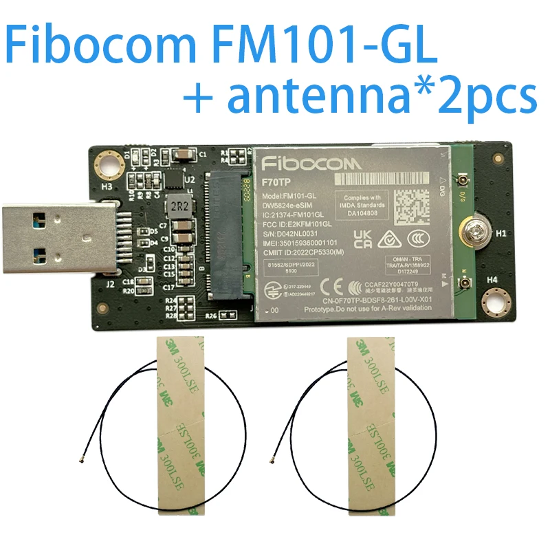 Imagem -03 - Intel-xmm 7360 Global Lte-advanced Fibocom Fm101-gl Dw5824e Descubra Rápido Placa 4g Lte Cat 300mbps Banda de Frequência Global