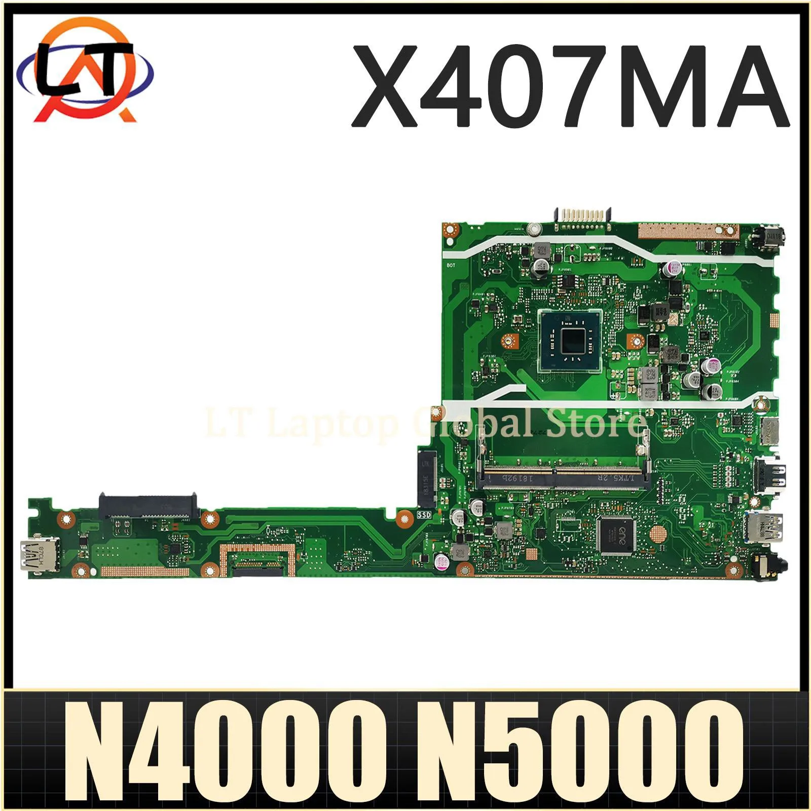 Материнская плата для ноутбука X407MA F407MA F407M N4000/N4100 N5000 DDR4