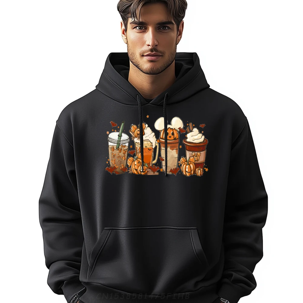 

Fall Iced Coffee Funny Spooky Season Halloween Pumpkin Spice Designer Clothes Men Anime Valentines Day