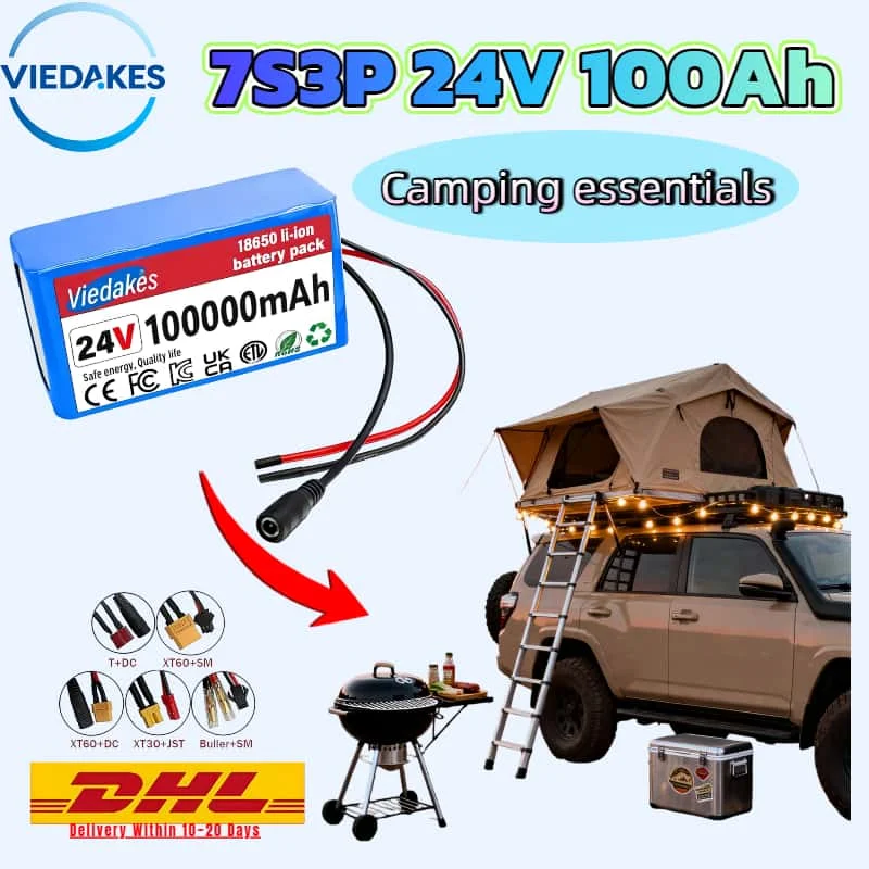 

Hot-Selling 7S3P 24V 100Ah Battery Pack Long-Lasting Power for Camping Trips,Reliable&High-Capacity,a Top Choice for Outdoor Use