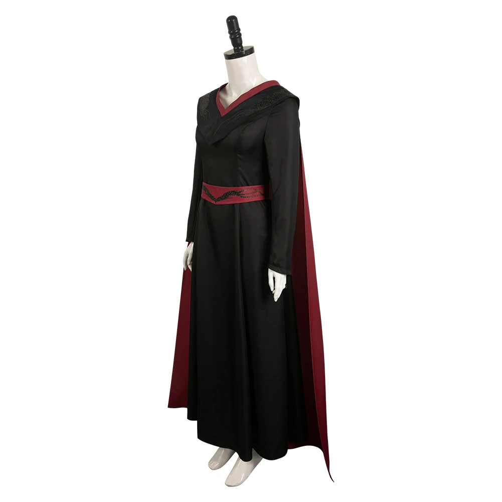 Rhaenys Cosplay Fantasy Dress para Mulheres, Traje de Roleplaying, Capa, Roupas para Adultos, Meninas, Halloween, Terno de Carnaval