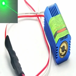 DC12V 532nm 50mW Green Dot Laser Diode Module 40x21mm