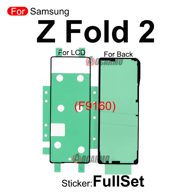 Do Samsung Galaxy Fold 1 / Z Fold2 / Z Fold3 Z klapką 5g F7000 F7070 F9000 F9160 F926 przednia naklejka LCD tylna pokrywa klej klej