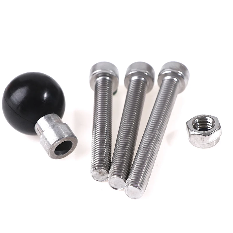 New! Motorcycle Handlebar Clamp Base 1 inch 25mm Ball with M8 Screws for Ram Mount
