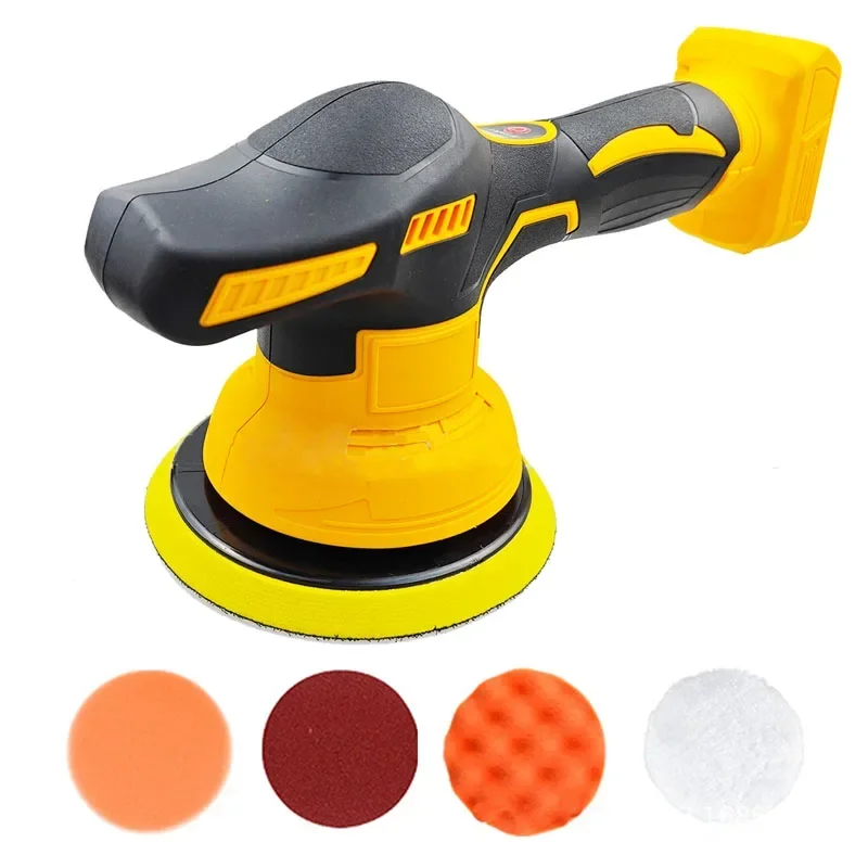 Подходит для DeWALT 20 В, аккумуляторная полировальная машина для электромобилей, 8 передач, беспроводная автоматическая полировальная машина, вощение, шлифовка, уплотнение, электроинструменты