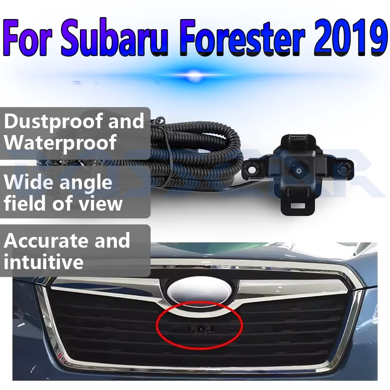 

Для Subaru Forester 2019, автомобильная камера переднего вида AHD 1080P HD ночного видения 150 ° Водонепроницаемая система парковочного монитора с объективом «рыбий глаз»