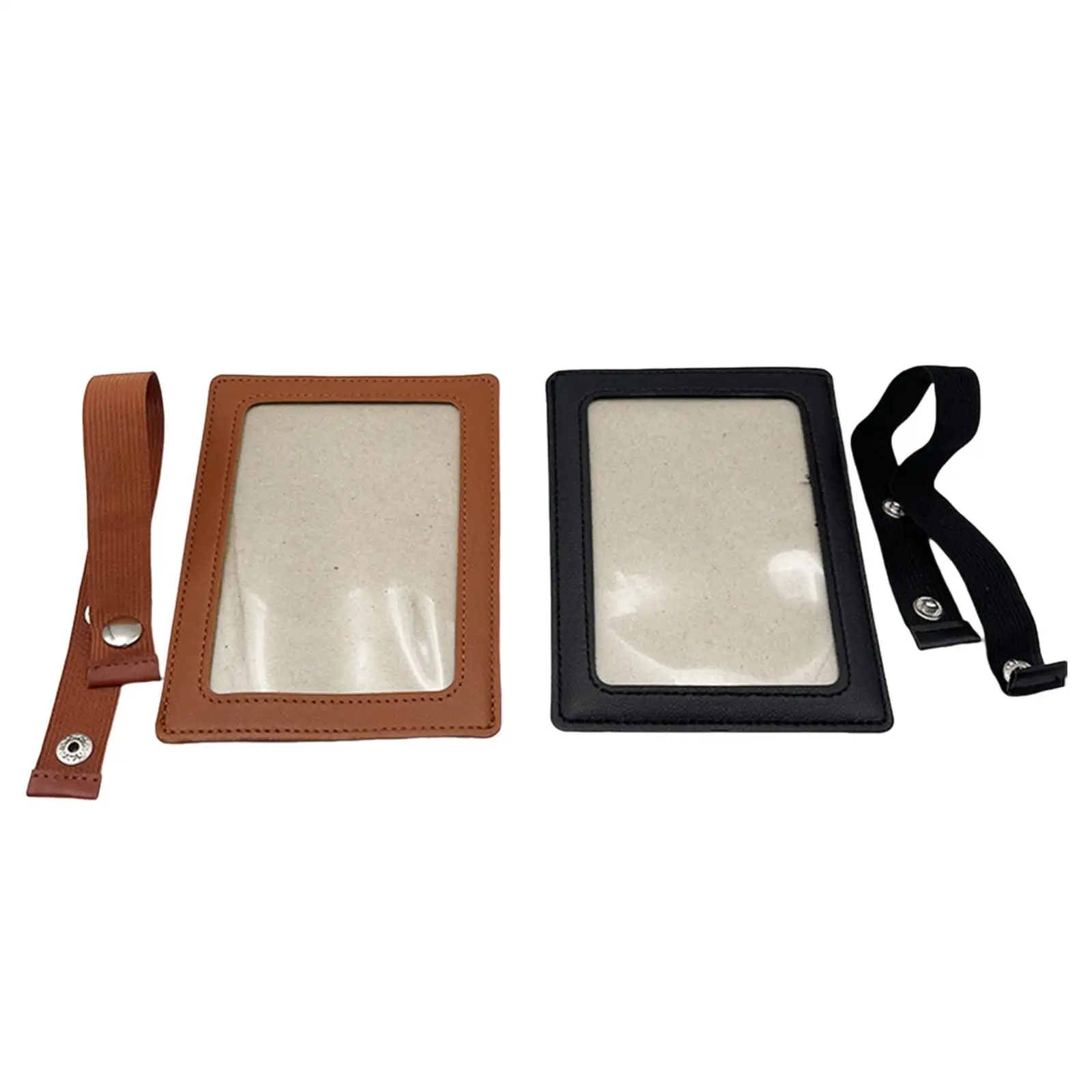 Generic Visor Picture Frame PU Leather, Photo Case Auto Picture Holder for Truck