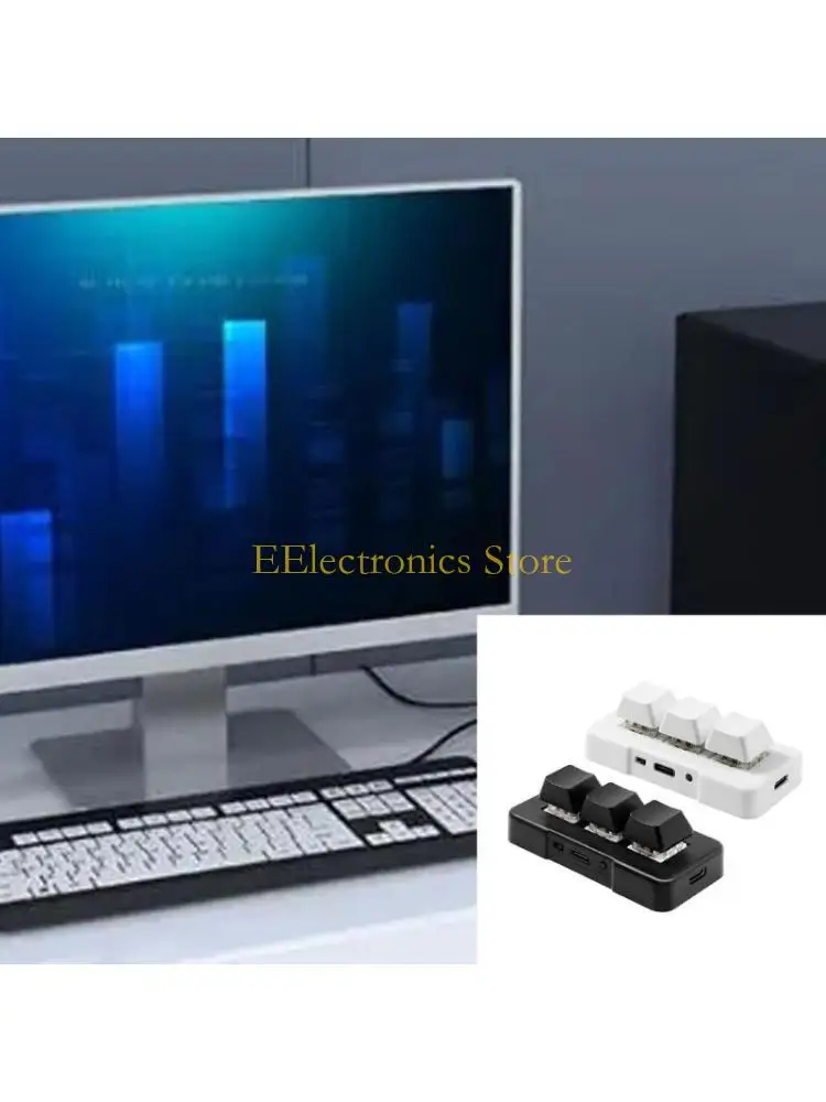 

B03C Механическая игровая клавиатура 3-х клавишная миниатюрная клавиатура Индивидуальная программируемая клавиатура