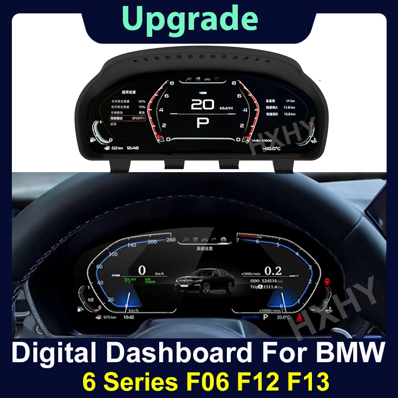 

2024 Latest Original Car Digital Cluster Instrument for BMW 6 Series F06 F12 F13 2011-2017 LCD Speed Meter Dashboard