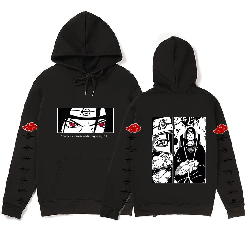 

2025 New Naruto Series Uchibo Ferret Print Men's and Women's Hooded Sweater Animation Sports Sweater Jumper Autumn and Winter