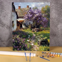 Modern Painting By Numbers Natural Beauty Landscape Number Drawing Scenery Canvas Paint For Painting Art Picture Diy Ideas