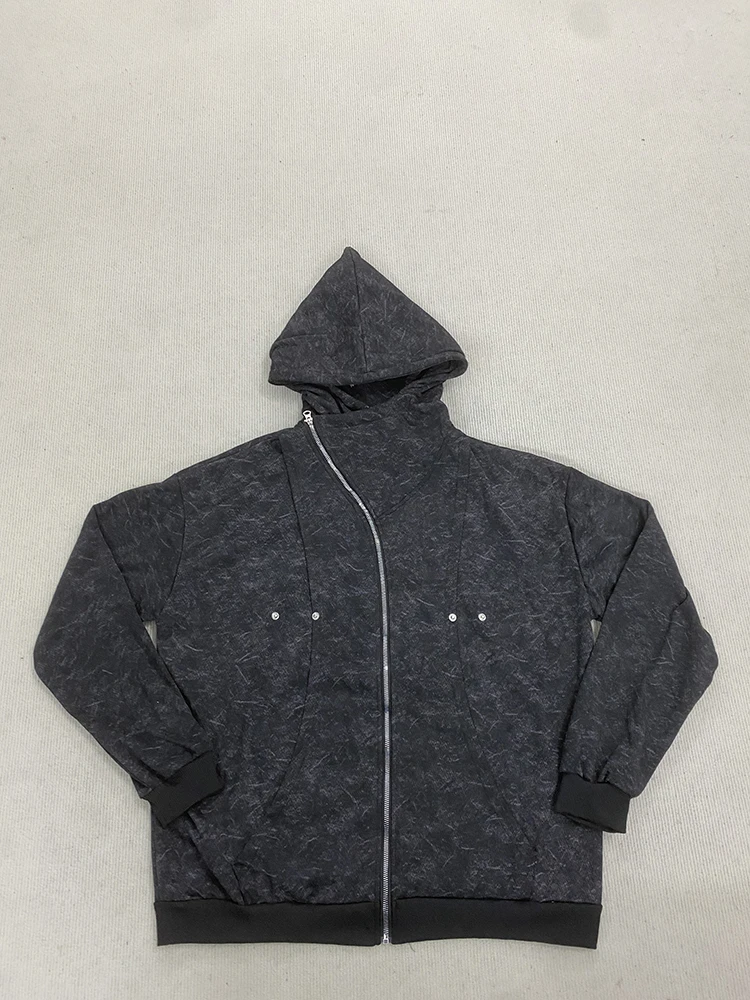 

Худи оверсайз в стиле ретро с эффектом рваности, классика уличной моды Харадзюку, американский бренд