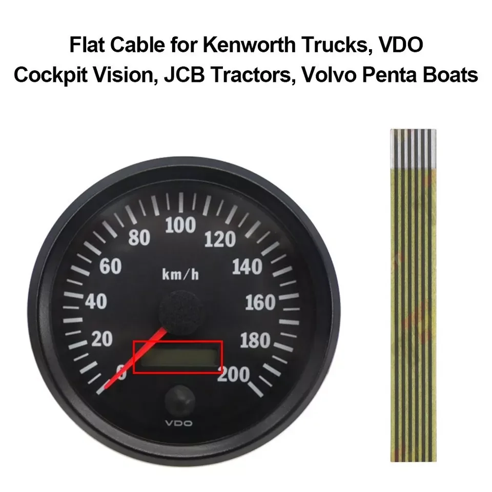 Flat Cable for Kenworth Trucks, VDO Cockpit Vision, Volvo Penta, JCB Tractors