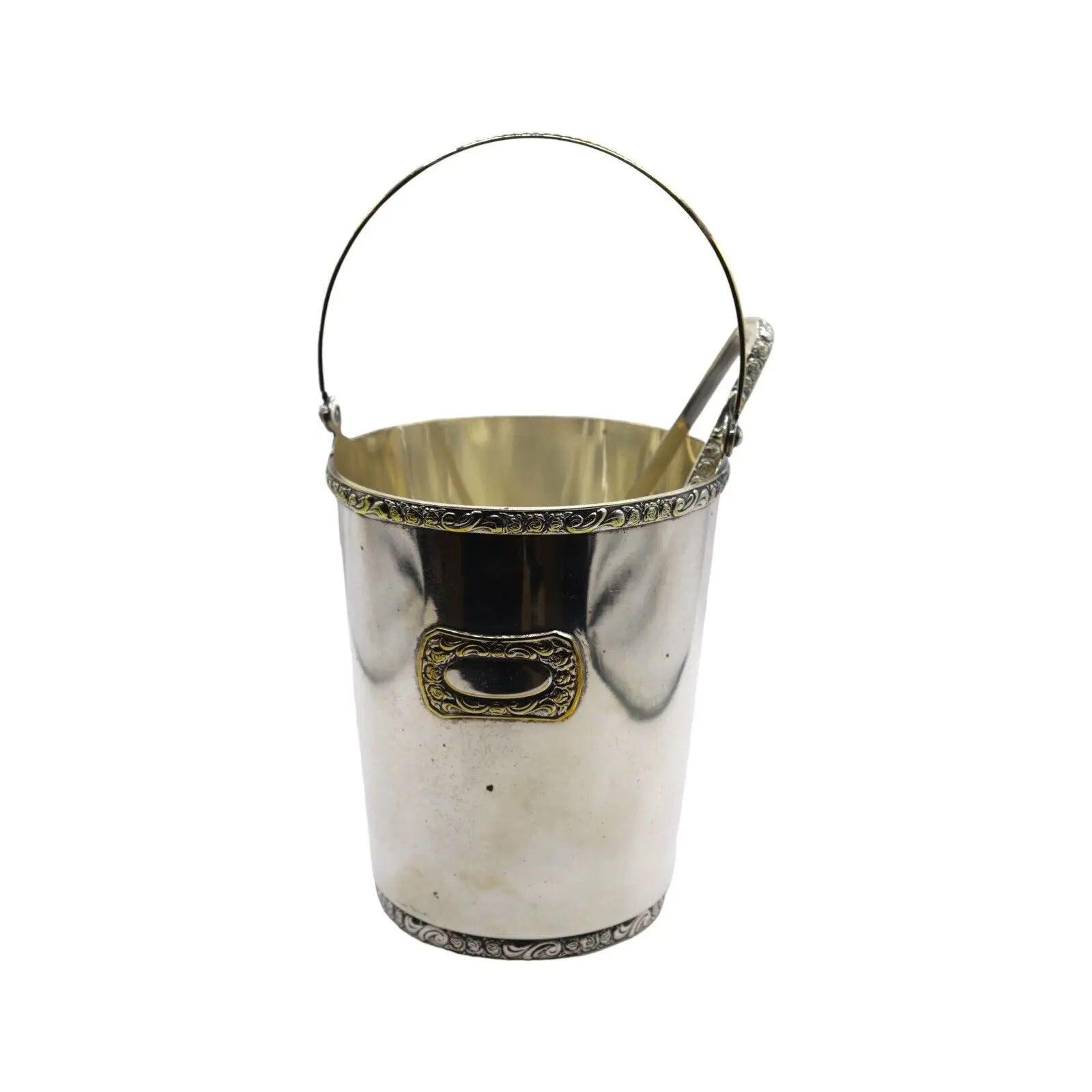 Floor Standing Golden Ice Bucket: Stainless Steel Wine Cooler for Champagne & Gifting