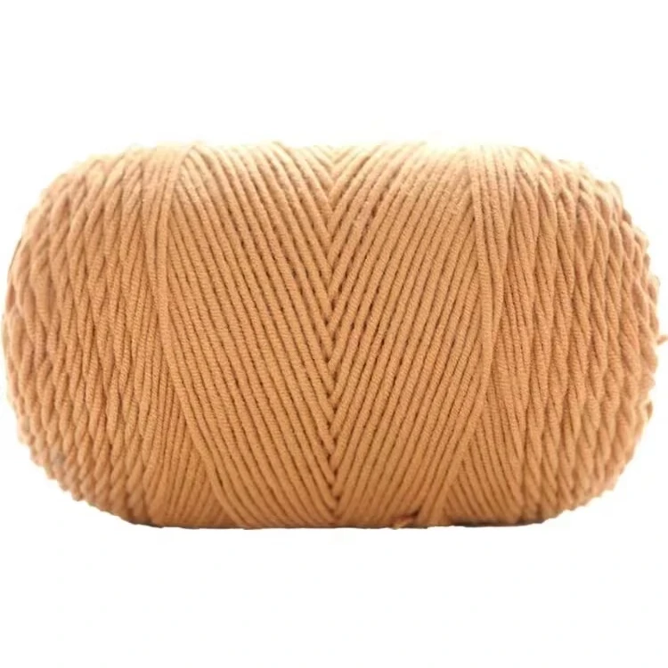 Venta caliente 45% algodón y 55% acrílico suave mercerizado peinado 100% algodón hilo teñido de ganchillo para tejer a mano