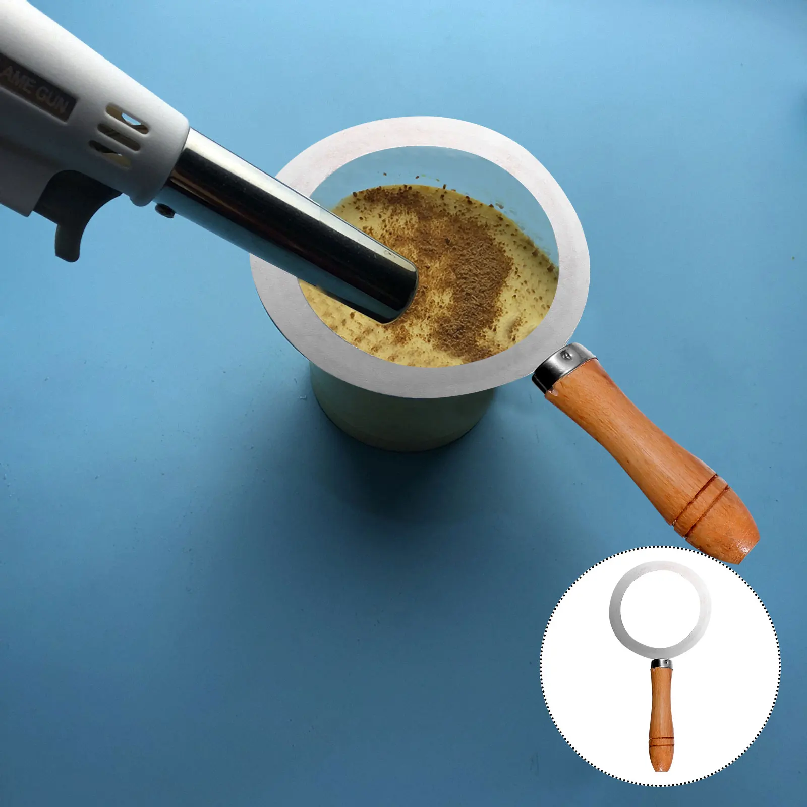 

1Pcs Stainless Steel Milk Tea Ring for Baking Drinks Cup Rim Protection Ring Ideal for Cafe Dessert Shop Handmade Beverage Tool