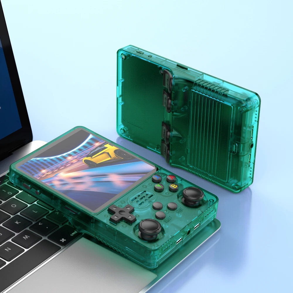 BOYHOM R36PLUS Retro Handheld Console 4 Inch IPS Scherm 64 GB 128G WiFi NES SNES Game Boy Advance N64 PS1 PSP Emulator - afbeelding 1