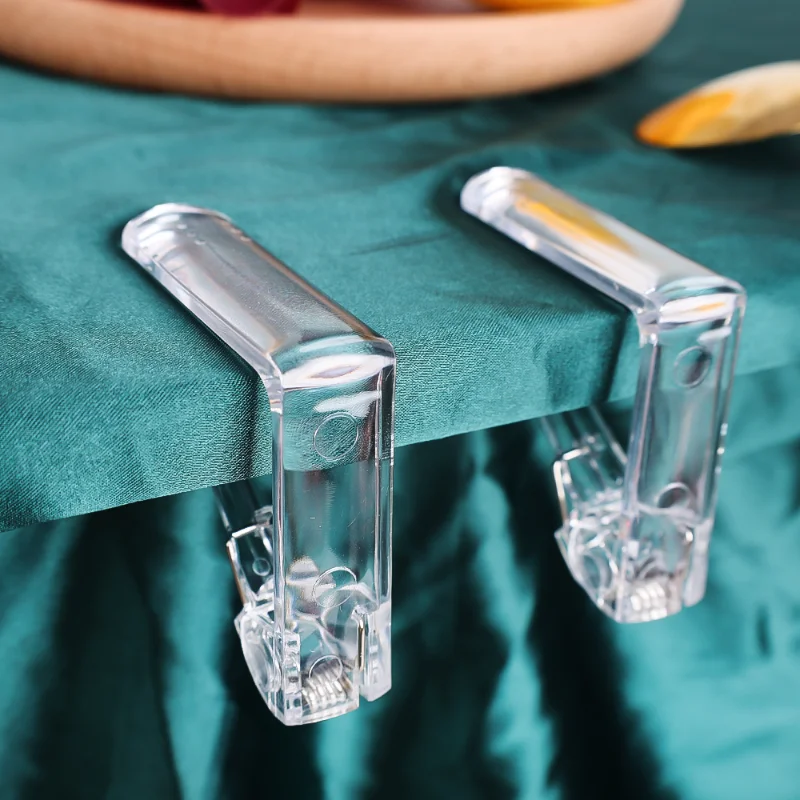 5/1PCS Transparent Tablecloth Clamps With spring Table cloth Clips Table Cover Fixation Bracket for Wedding Party Home Supplies