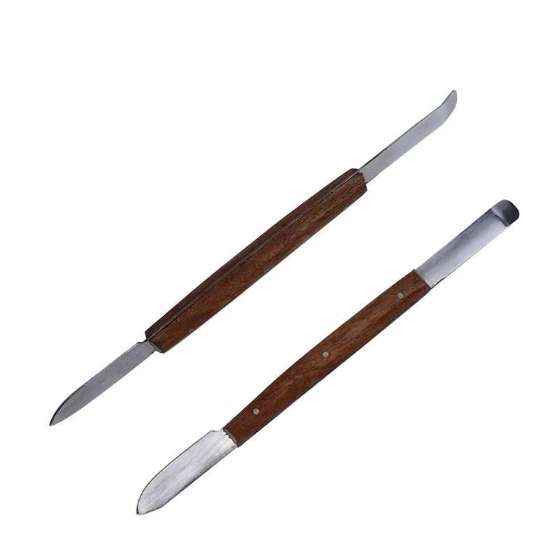 2pcs Dental Wax Carver Double Ends Mixing Spatula Knife Impression Material Plaster Carving Tool Dentist Blade Instruments