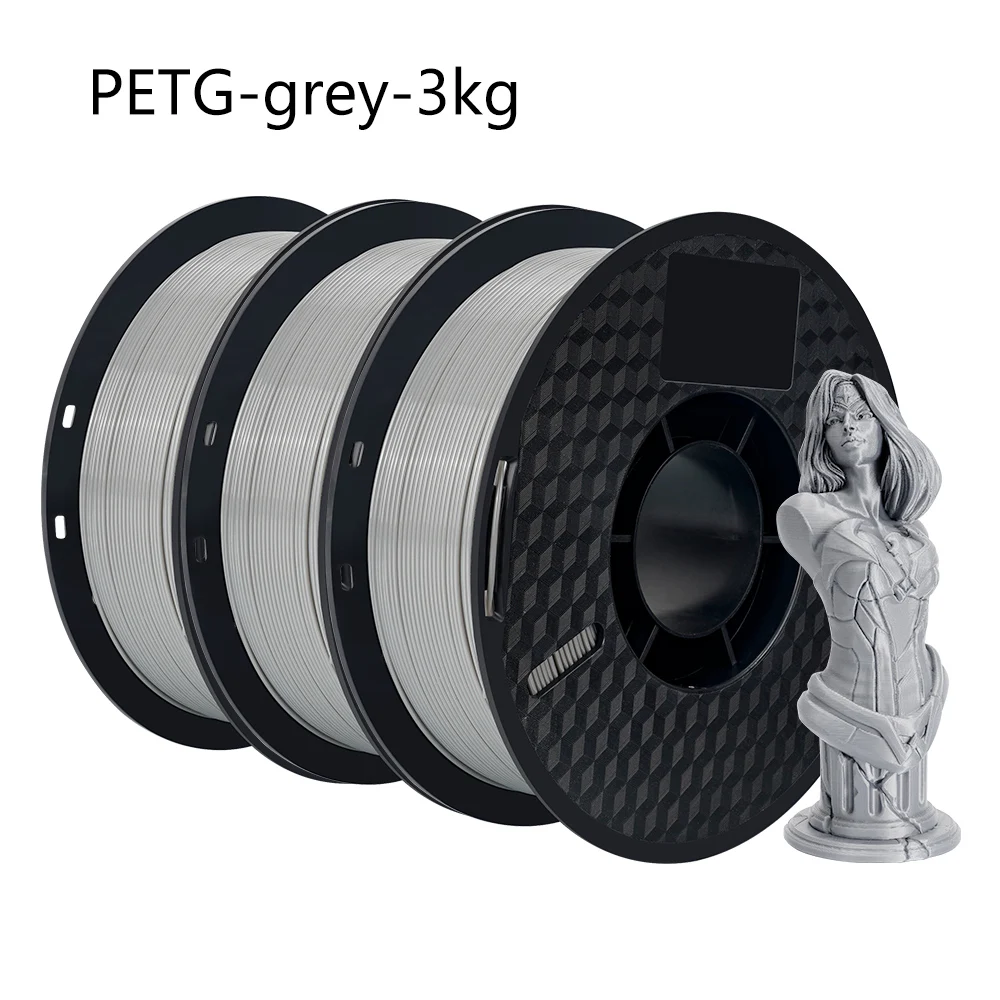 Kingroon 3Kg Drievoudige Kleur Zijde Pla Filament Regenboog Pla Petg Snel 3d Drukmateriaal Tricolor 1.75Mm Voor Bambu Lab Printers