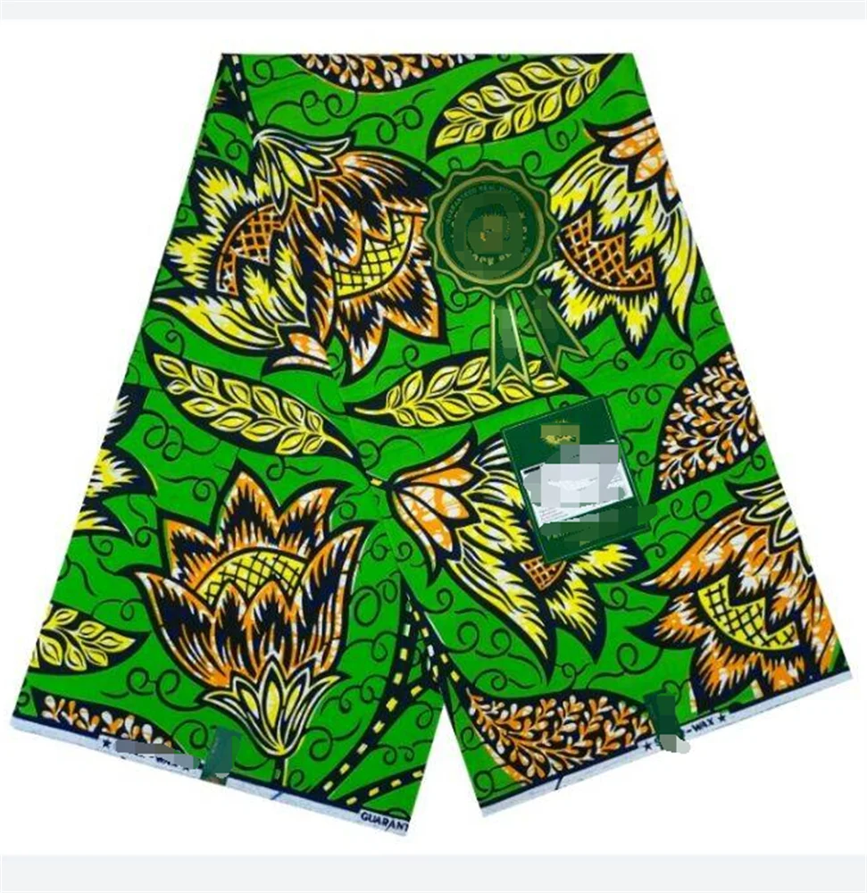 Nieuwe Mode Ankara Wax Prints Stof 100% Katoen Originele Zachte Hoge Kwaliteit Afrikaanse Echte Wax Stof Vrouwen Feestjurk Tissus